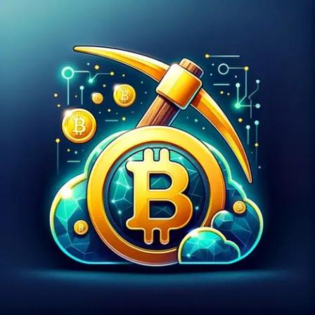 A close-up of cryptocurrency mining rigs