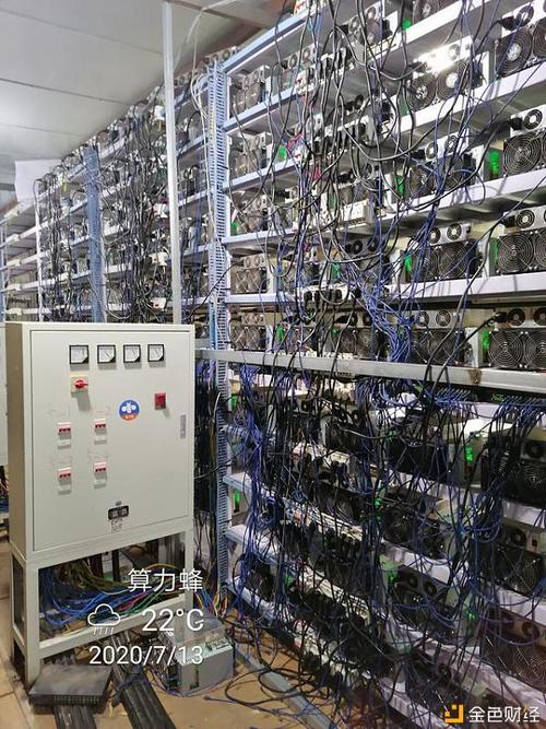 A modern mining farm setup
